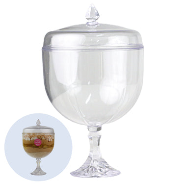 Taça Plástica Grande para Sobremesa Safira (Capacidade de 1,25L)